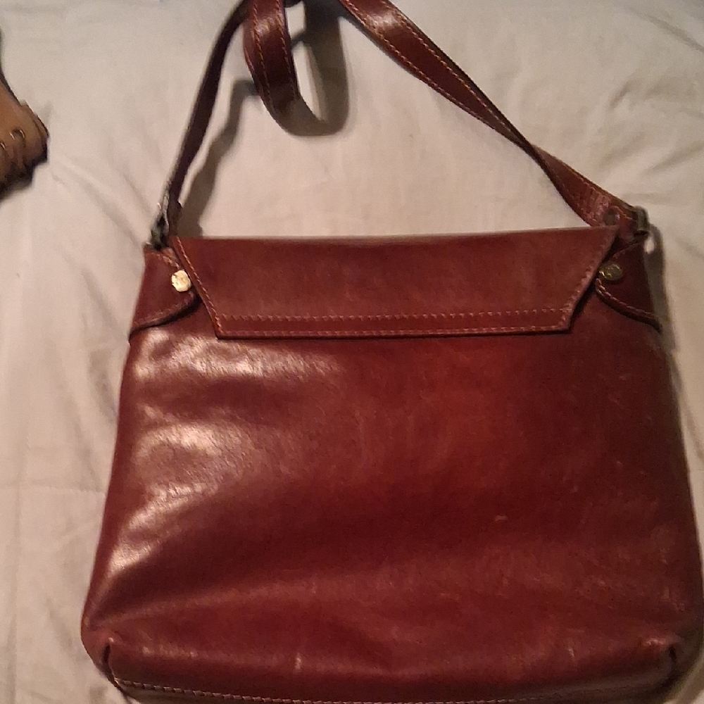 Cuoieria Fiorentina Clearence From $400 Brown Leather Messenger Bag - Picture 3 of 16
